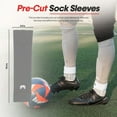 thumbnail image 5 of MediCaptain Soccer Grip Socks, Shin Guards, Pre-Cut Sock Sleeves, and Guard Straps Bundle Pack - Essential Equipment for Soccer Players - for Mens, Women with Size 8 to 12 US Men Shoe Size (Gray), 5 of 8