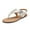 SILVER, variant on Dream Pairs Women's Rhinestone Casual Wear Cut Flat Sandals Beach Dressy T-Strap Thong Sandals Medinie