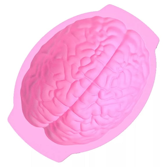 Halloween Brain Design Silicone Cake Baking Pan Pink