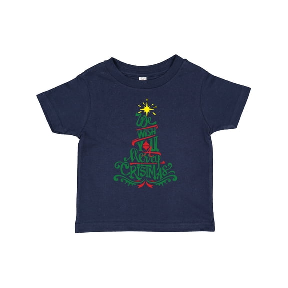 Inktastic We Wish You A Merry Christmas Boys or Girls Toddler T-Shirt
