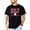 Black Shirt, variant on Red White & Blue Golf Shirt for Men Golf Ball and Stars T-Shirt for Golfer Natural Shirt Adult 2XL