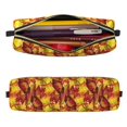 thumbnail image 2 of Fotbe Autumn Mosaic Maple Leaves Estuche para Lápices de Cuero con Estampado, Estuche con Cremallera Resistente, Organizador Compacto y Elegante para Papelería, 2 of 7