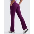 thumbnail image 3 of Pantalones CRZ YOGA Butterluxe de cintura alta acampanados, ciruela, magenta, XS, 3 of 6