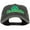Black, variant on Irish and Shamrock Outline Embroidered Washed Cotton Cap - Black OSFM