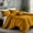 Ochre, variant on IR Imperial Rooms 3 PC Duvet Cover Set Queen Size Solid Button Closer Soft Brushed Microfiber Gray Color (90 x 90) Inches Queen