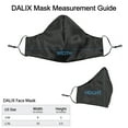 thumbnail image 3 of DALIX Exclusive Charmeuse Satin 3 Layer Face Mask in Black - L-XL, 3 of 5