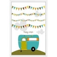 thumbnail image 3 of Marmont Hill "Happy Camper Blue" by Karen Zukowski Framed Painting Print, 3 of 5