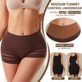 thumbnail image 4 of ANYFIT WEAR Tummy Control Shapewear Underwear for Women Seamless Shaping Mid Waisted Panties Slimming Stripe Lace Panty, 4 of 7