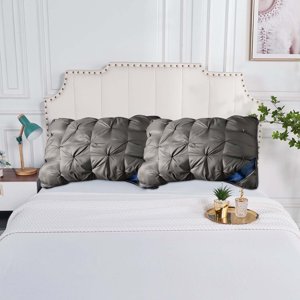 Danhjin Bedding Sizepillowcase Oreiller renversé WashableBedding Taille du lit Oreiller blanc Cool Hôtel qualité coin Propped Oreil pour le dos plat ou le côté couchage