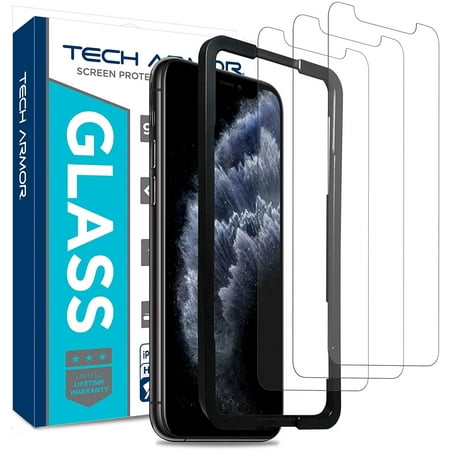 Tech Armor Apple iPhone Xs Max Ballistic Glass Screen Protector [3-Pack] Case-Friendly Tempered Glass, 3D Touch Accurate Designed for New 2018 Apple iPhone Xs (Best Coupon App For Iphone 2019)