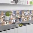 thumbnail image 2 of Lucoss Peel and Stick Tile Stickers 24 Pcs(6X6 Inch) Backsplash Waterproof Stickers for Kitchen and Stick on Tile, 2 of 6