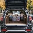 thumbnail image 3 of KUIFORTI Trunk Organizer for Suv, Car, Mandala Flower Car Backseat Organizers (37.01"*11.8"), Large Capacity Hanging Car Storage Organizer with Lids, Fashion Car Organizer for SUV/MPV/Truck, 3 of 6