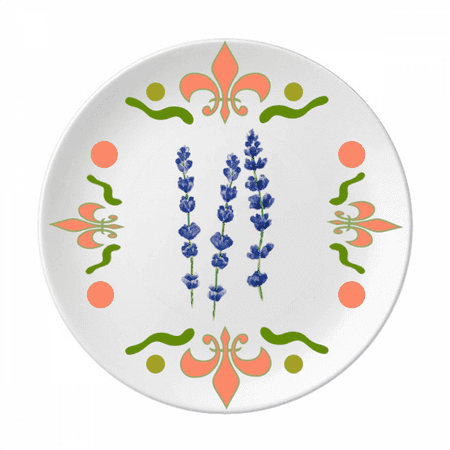 

Blue Lavender Flower Flower Ceramics Plate Tableware Dinner Dish