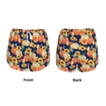 thumbnail image 6 of Uemuo fall Pumpkin Daisy Pattern Women's Athletic Shorts High Waisted Running Shorts with Liner Pockets Gym Elastic Workout Shorts-X-Large, 6 of 9