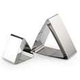 thumbnail image 4 of 5 Pcs Stainless Steel Triangle Biscuit Cutters Sweets Pancake Cutting Dies Home Baking Tool Embossing Molds (Silver), 4 of 6