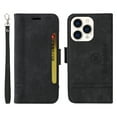 thumbnail image 6 of Allytech Case for iPhone 14 Pro 6.1",Leather Wallet Folding Case Kickstand and Detachable Strap Cash Pocket Credit Card Slots Magnetic Closure Compatible with iPhone 14 Pro,Black, 6 of 8