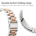 thumbnail image 3 of Fintie Watchband for Apple Watch Band 42 44mm Series 6/5/4/3/2/1 -  Stainless Steel Metal Wristwatch Bands Quick Release Folding Clasp Replacement Strap, 3 of 7