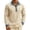 Beige, variant on Mens Polos Shirt Long Sleeve Button Tee Shirt Loose Fit Green Tee Shirts for Men