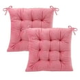 thumbnail image 6 of Lomyolo Chair Cushions for Kitchen Chairs 2 Pack Seat Cushion Chair Pads for Dining Patio Home Office Soft Comfort Velvet Square Pink, 6 of 6