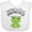 AA-White, variant on Inktastic Daddy's Little Princess Cute Frog Girls Baby Bib