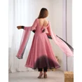 thumbnail image 4 of Elegant Anarkali Gown Set - Soft Fox Georgette, Dupatta & Pant Stitched, 4 of 8