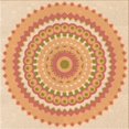 thumbnail image 1 of Ahgly Company Machine Washable Indoor Square Transitional Pumpkin Orange Area Rugs, 4' Square, 1 of 7
