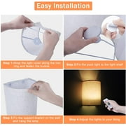 ANTOTEN Dimmable 2-Light LED Bedroom and Living Room Wall Sconce (2 Count)