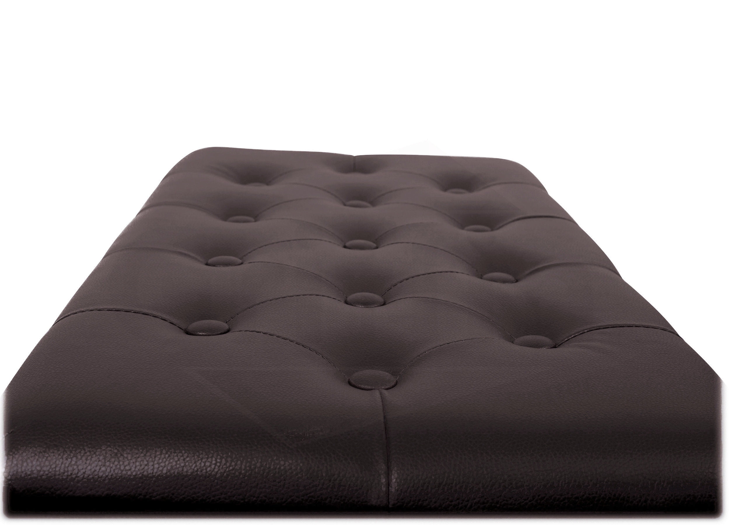 Griffin Double Brown Leather Piano Bench – Vintage Design, Heavy-Duty & Ergonomic Keyboard Stool, Comfortable Double Duet Seat & Convenient Hidden Storage Space, Perfect For Home & Professional Use