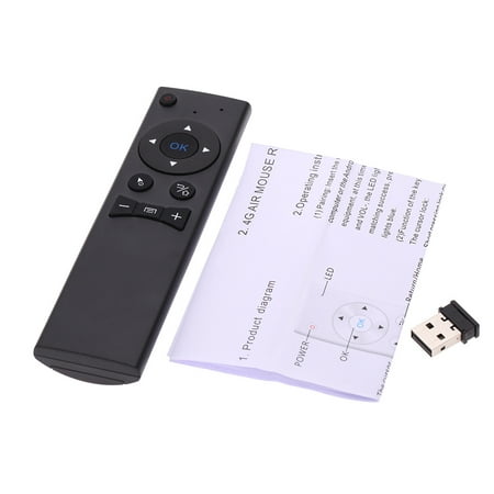 MX6 Portable 2.4G Wireless Remote Control Wireless Remote Controller with USB 2.0 Receiver Adapter for Smart TV Android Mini PC