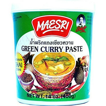 Maesri Green Curry Paste 14oz (Best Thai Green Curry Paste Uk)