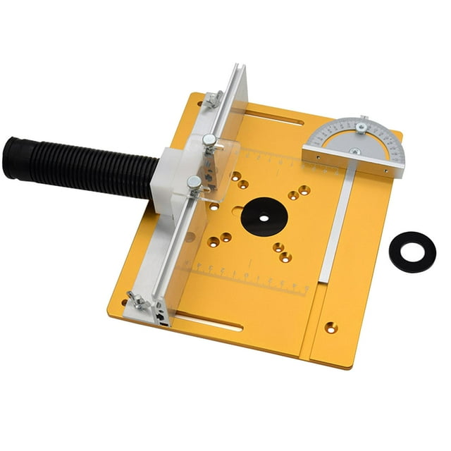 Placa de inserción de la mesa del enrutador Herramienta de corte Herramienta auxiliar Guía Soportes deslizantes para con regla de respaldo Sharpla Insertar placa