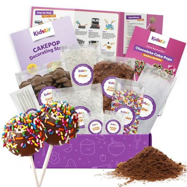 Kids Baking Kits Baking Set - Cake Pops Kit with Pre-Measured Ingredients – Best Gift for Boys Girls Ages 6-12 - Chocolate - Walmart.com