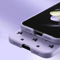 thumbnail image 4 of Compatible with Z Flip 5 Cute Case Cool Hollow Star Frosted Matte Lightweight Shockproof Anti-Scratch Hinge Protection Fashion Luxury Shockproof Cover for Women Girls, 4 of 4