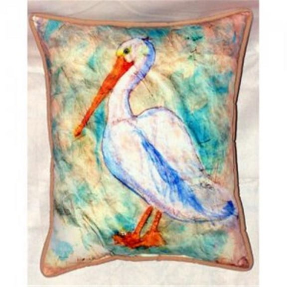Betsy Drake ZP948 Pelican on Rice Indoor & Outdoor Throw Pillow- 20 x 24 in.