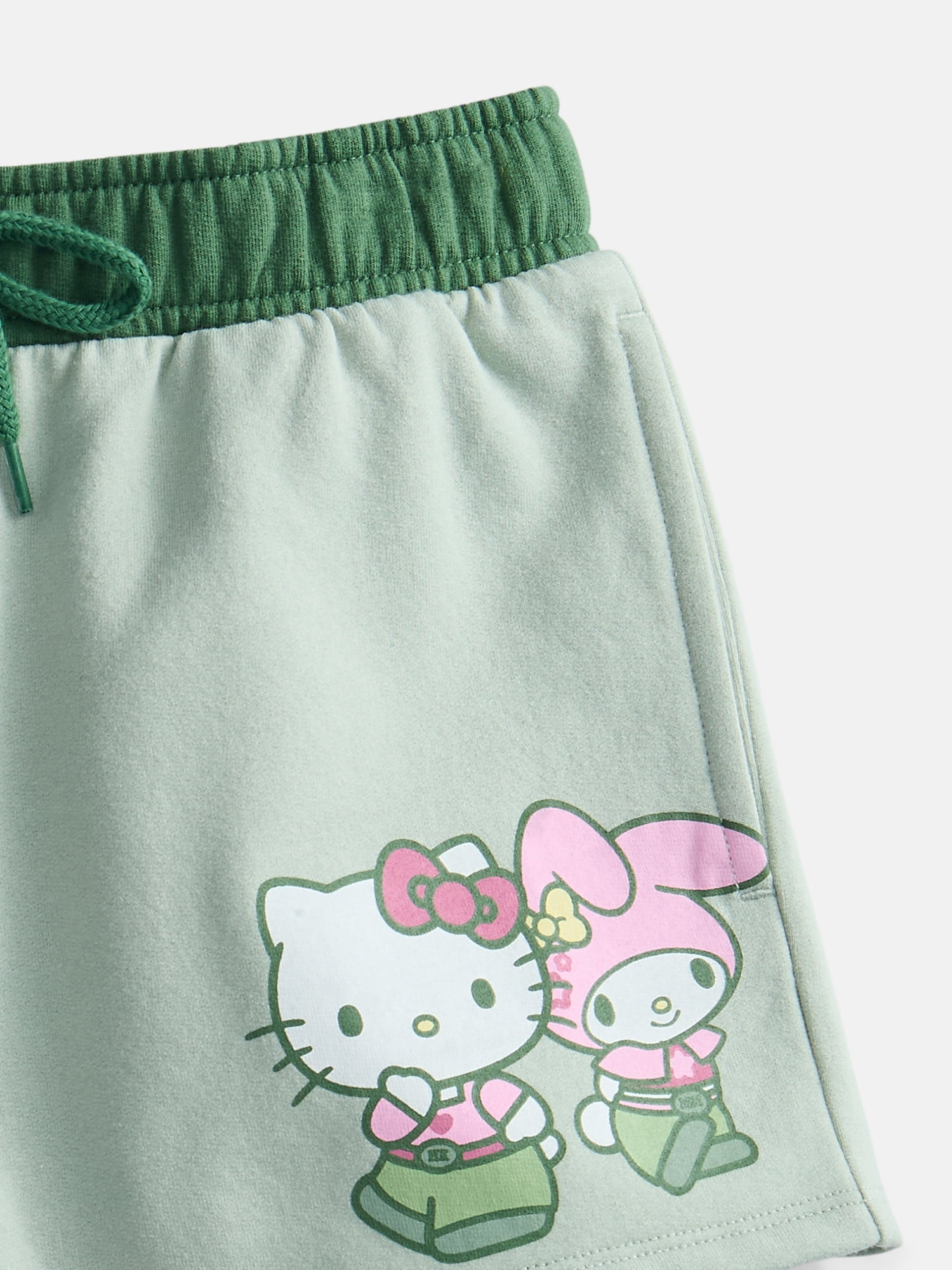 Hello Kitty and Friends Girls Graphic Fleece Shorts, Sizes 4-16