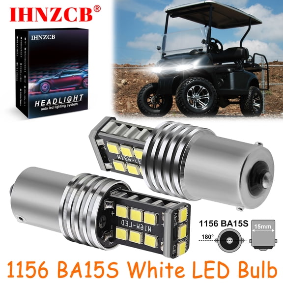 IHNZCB for E-Z-Go Rxv Tail Light Bulb Ezgo; Pn 604311 2x Super Brite Led Taillight Bulbs