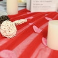 thumbnail image 4 of Valentine's Day Table Runner Red Polyester Embroidered Large Heart Lace Design 118.1 in x 27.55 in For Wedding Reception Banquet Decoration, 4 of 6