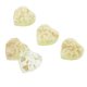 thumbnail image 1 of 5pcs Resina Brillo Amor Corazón Botones Flatback Artesanías Amarillo Sunnimix Cuentas de Botón de Lámina de Oro de Resina, 1 of 8