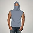 thumbnail image 7 of Mens Sleeveless Sun Protection Tops Plus Size Cooling Hooded Tank Tops with Face Mask Unisex UPF 50+ Tops 4XL, 7 of 7