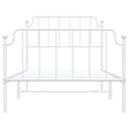 thumbnail image 6 of vidaXL Twin XL Metal Bed Frame with Headboard & Footboard, Sturdy Steel, White, No Mattress, 6 of 9