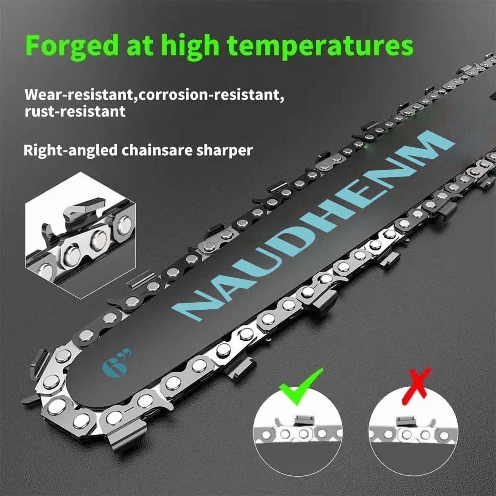 Naudhenm 6-Inch Battery Chainsaw, 12V Anti-Vibration