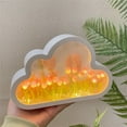 thumbnail image 3 of DIY Tulip Night Light Soft Lighting Flicker Free Battery-operated Simulation Flower Cloud Tulip Mirror Table Lamp Decoration Blue One Size, 3 of 13