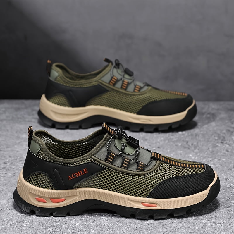 Men'S Summer Low-Top Sneakers - with Branding, Casual Slip-On Style, Comfortable Walking Shoes Breathable Mesh Hiking & Outdoor Shoes |Breathable Footwear|Slipon Sneakers