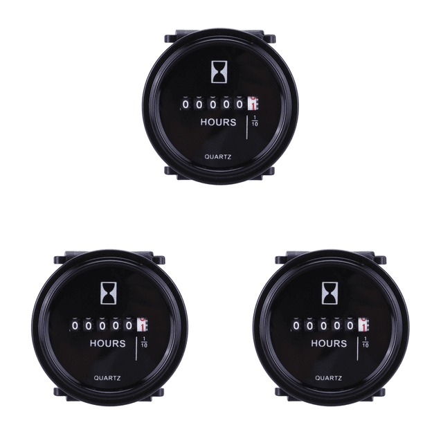 Medidor Horas para Barco Marino Medidor Impermeable 2 " 12v 24v 36v 3 Uds.