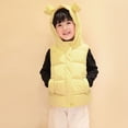 thumbnail image 5 of Chaleco acolchado cálido con capucha para niñas y niños, ropa de abrigo, chaleco aislante suave, 5 of 5