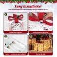 thumbnail image 6 of Topbuy Set of 3 Christmas Lighted Gift Boxes Battery Powered Present Boxes w/Red Bows 60 Warm Lights & 6 Hours Timing Function, 6 of 7