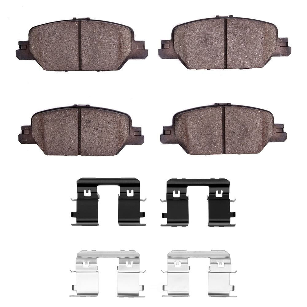 Dynamic Friction Company 1551-2037-01 DFC 5000 Advanced Brake Pads - Ceramic and Hardware Kit - OE
