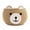 Khaki, variant on Bear Cotton Rope Storage Basket, Cute Animal Basket with Handles for Toy Storage and Home Organization(Brown,26X20cm)