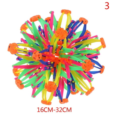 (3(16-32cm)) Baby throwing ball stretching shrinking ball sphere toy expanding ball toy