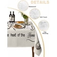 thumbnail image 3 of Beige Retro Art Tablecloth Rectangle Table Cloth 60x102, Waterproof Tablecloth Outdoor Table Cloth, Spoon Fork Vintage Farmhouse Rustic Washable Table Cover for Kitchen Dinning Party, 3 of 8